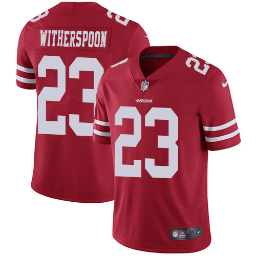 San Francisco 49ers Limited Red Men Ahkello Witherspoon Home NFL Jersey #23 Vapor Untouchable->san francisco 49ers->NFL Jersey